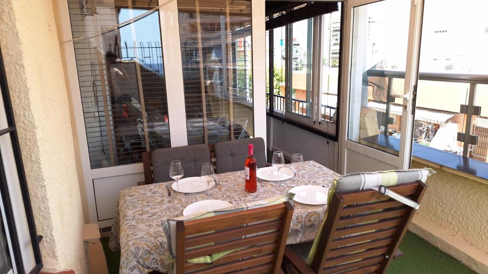 Ferienwohnung Atico Centrico, 50M De La Playa, Vista Al Mar, Wifi Fibra, Gran Terraza Calp Exterior foto
