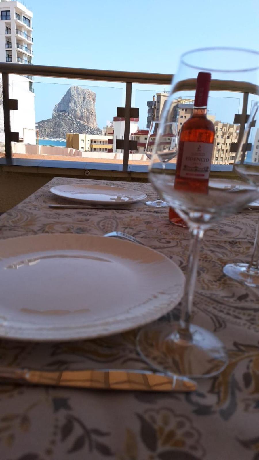Ferienwohnung Atico Centrico, 50M De La Playa, Vista Al Mar, Wifi Fibra, Gran Terraza Calp Exterior foto